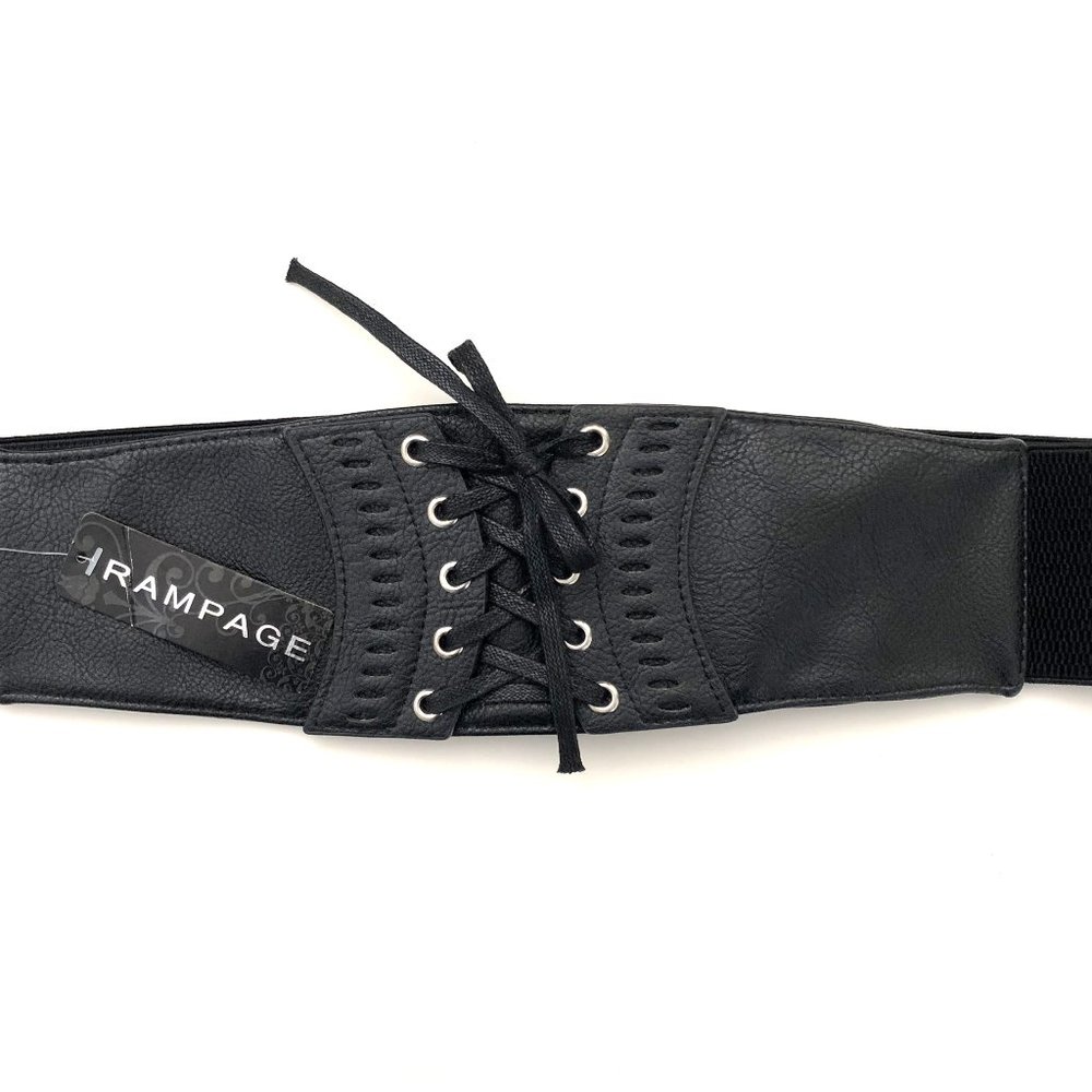 Rampage Corset Belt - Wide, Stretchy, Lace up L/XL